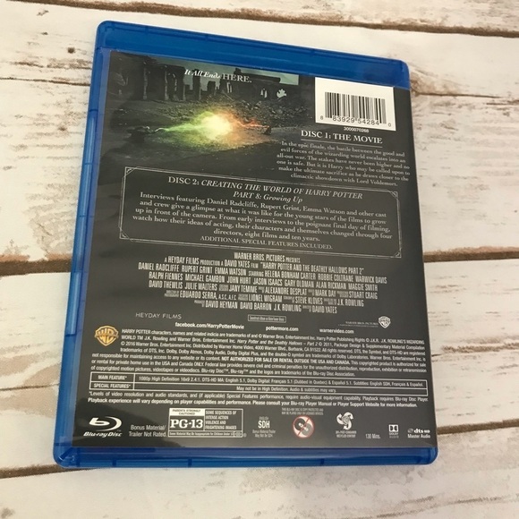 Harry Potter Blu Ray Disc Movies Deathly Hallows Part 1 & 2 Year 7 new - Picture 11 of 13